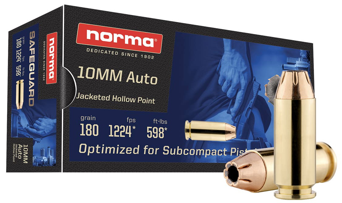 NORMA SAFEGUARD 10MM 180GR JHP 50/20 - New at BHC